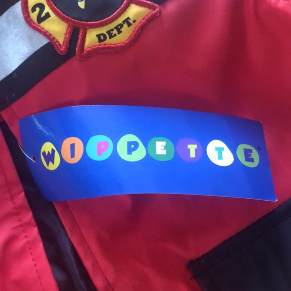 Wippette NWT size 2T Fireman Slicker/red with black interior/snap down front - Picture 7 of 14
